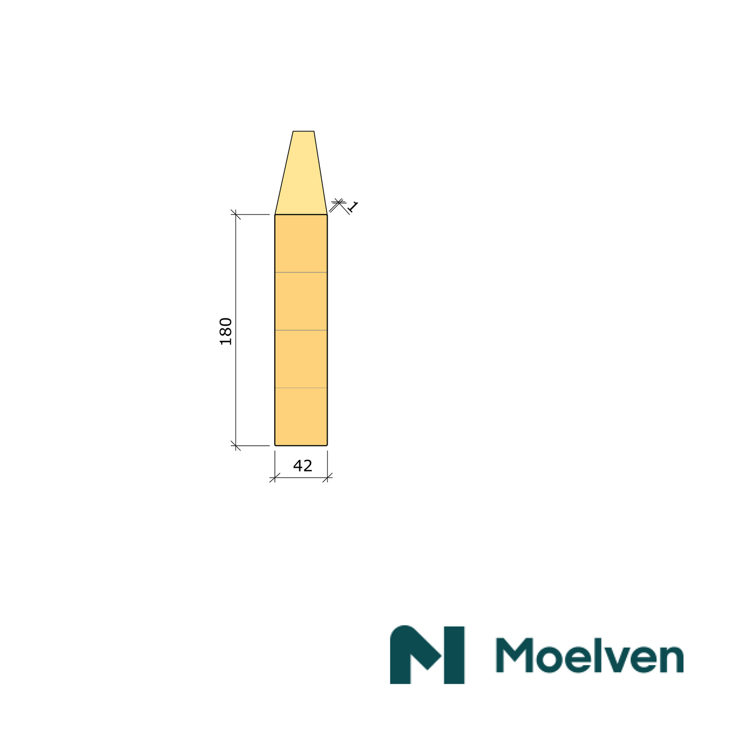 LIMTRÄBALK GRAN GL28CS 42X180 L3000MM