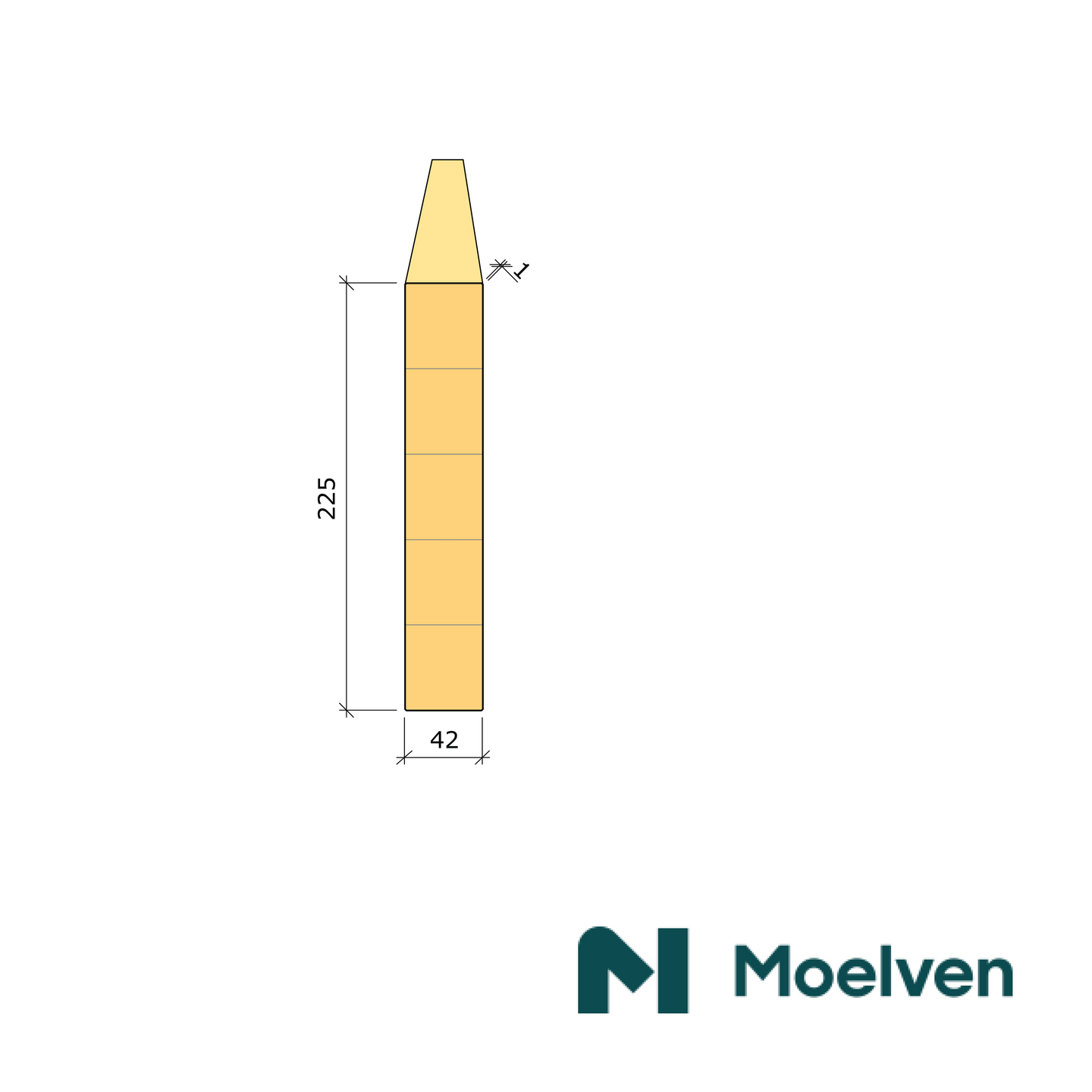 LIMTRÄBALK GRAN GL28CS 42X225 L4000MM