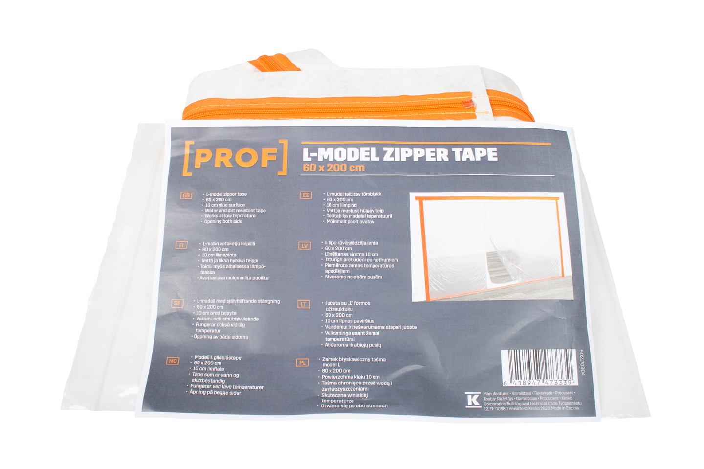 TAPE MED GLIDELÅS  MODELL L 2M