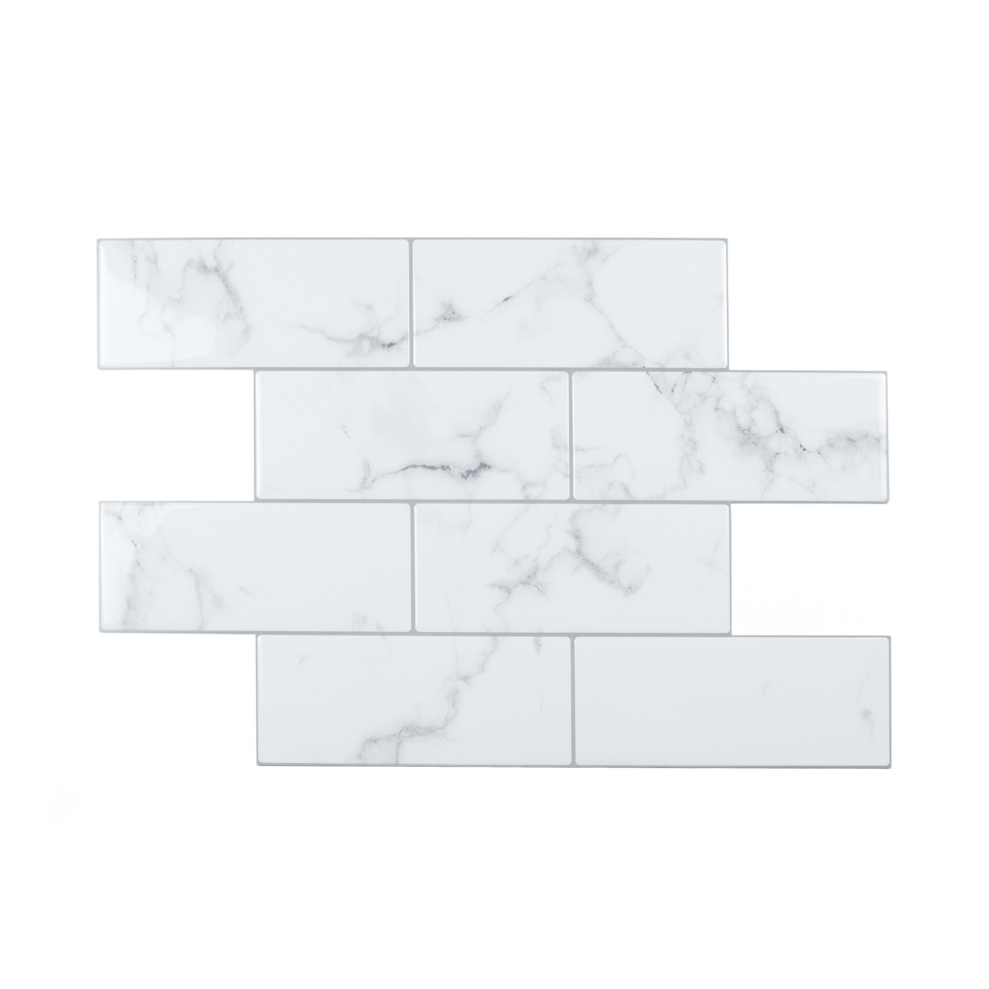 FLIS SELVKLEBENDE -SUB HVIT MARMOR