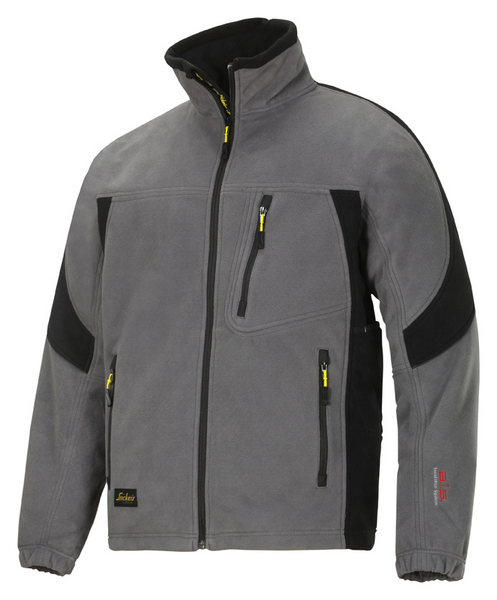 FLEECEJAKKE 8010 GRÅ/SOR XL SNIC