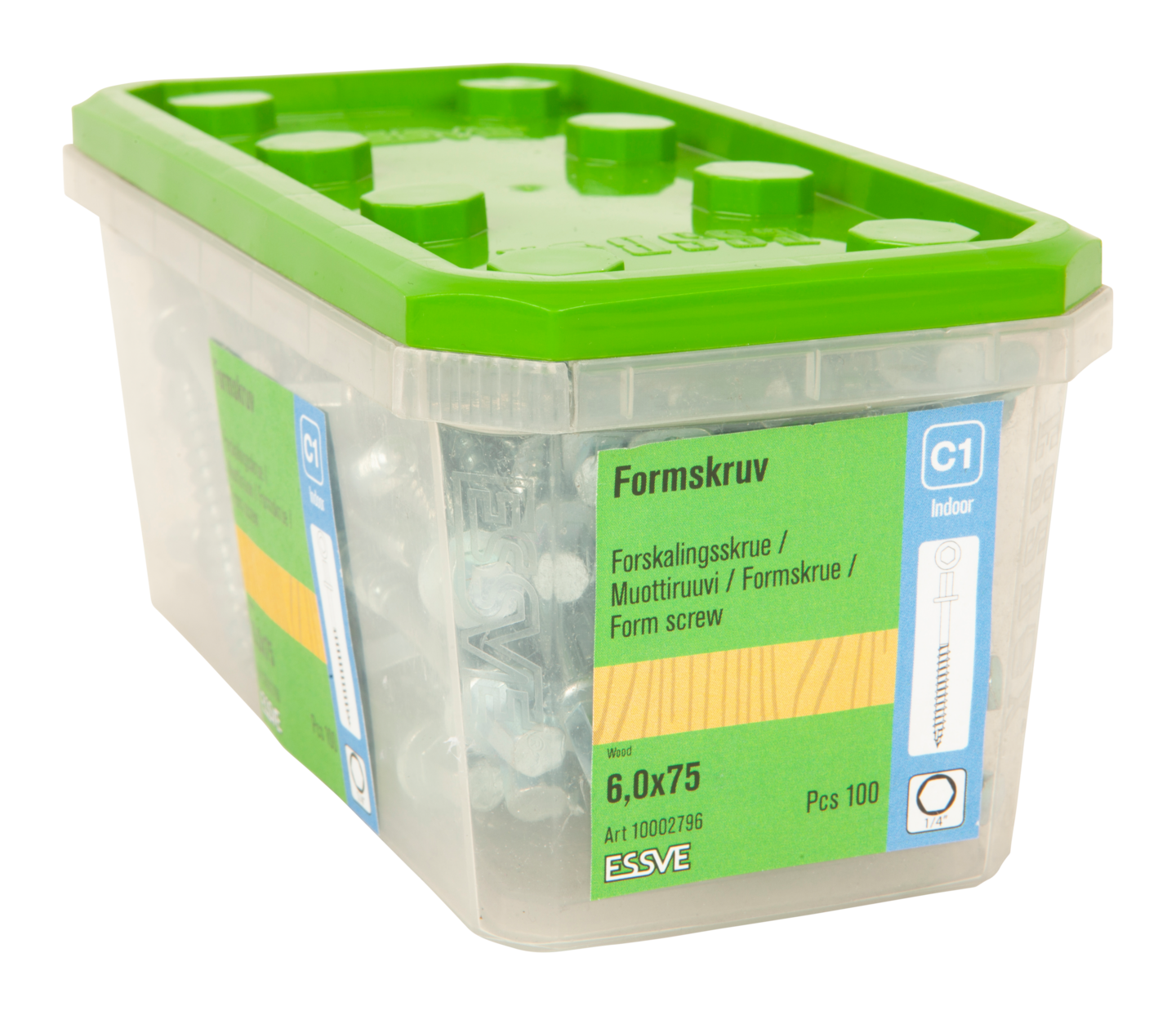 FORMSKRUV DPX BLANKFÖRZINKAD 6,0X75