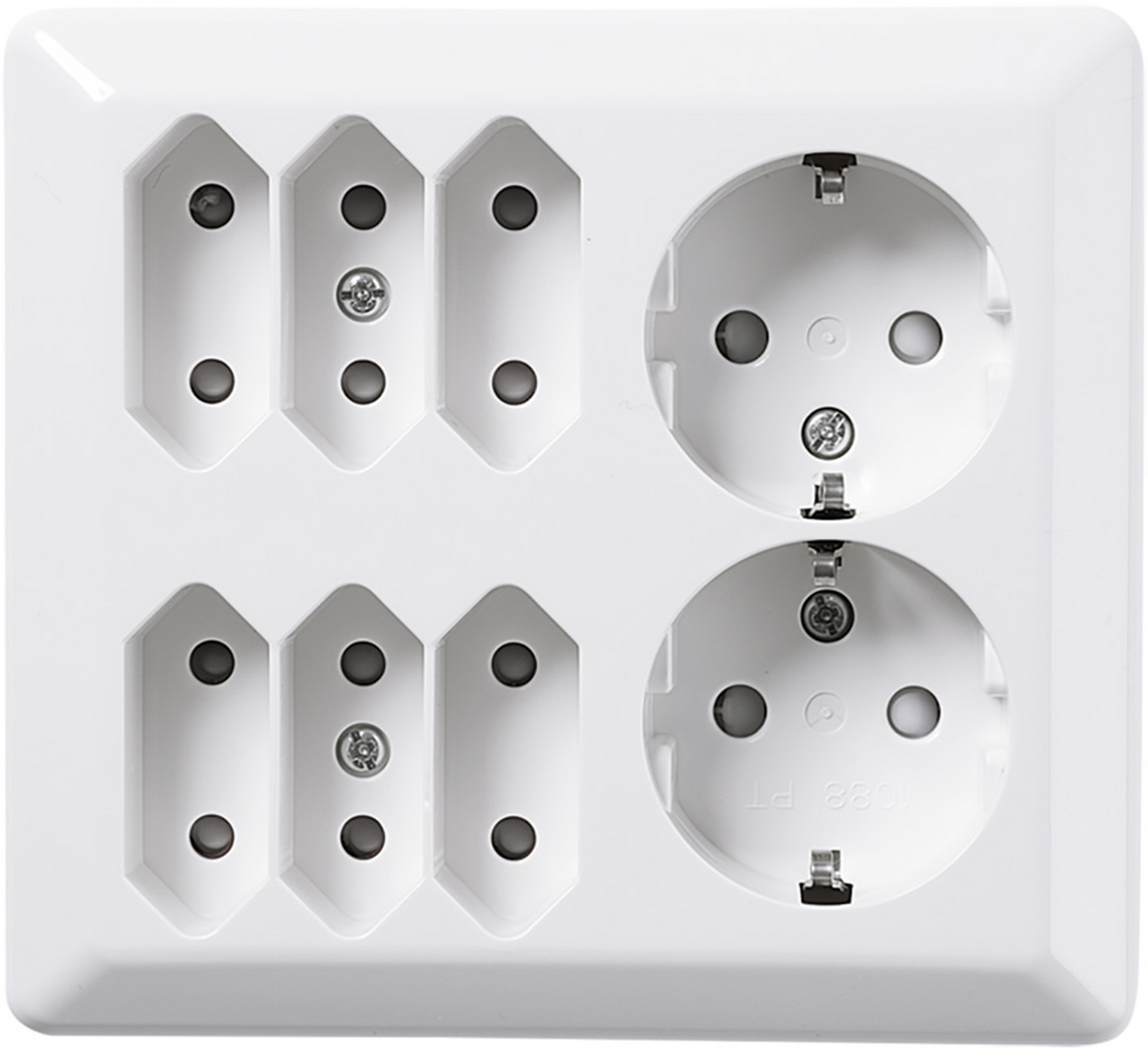 VÄGGUTTAG RS 4-V JORD UTP NORDIC RENVIT