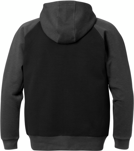 SWEATSHIRTJACKA SV/GR 1757 XL DF HUVA