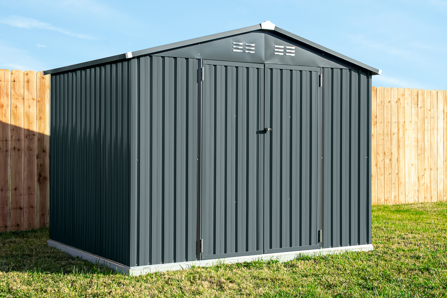 FÖRRÅD GOP COVER IT STÅL MÖRKGRÅ 4,5M2