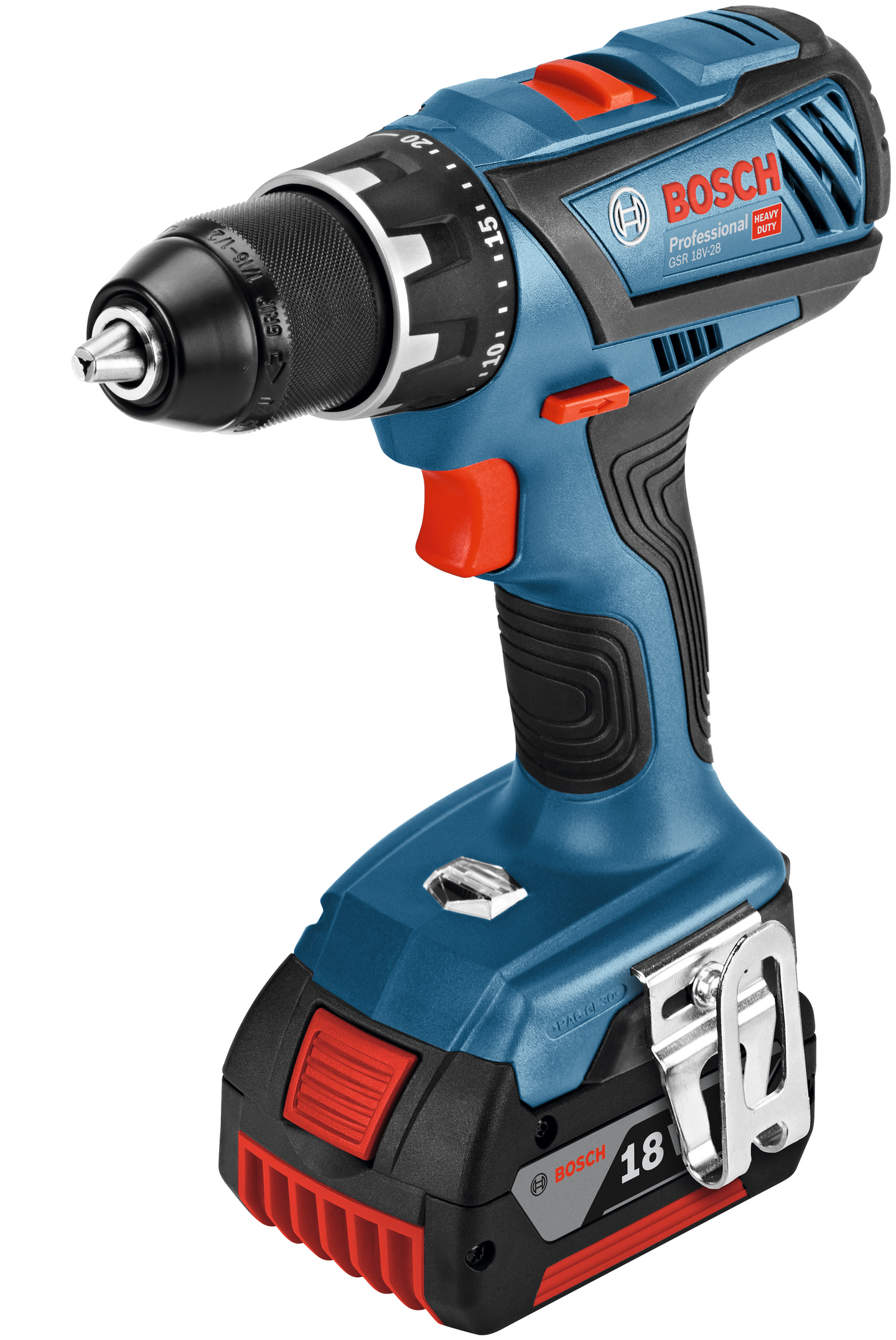 Akkuporakone Bosch GSR 18V-28 2x2,0Ah L-Case