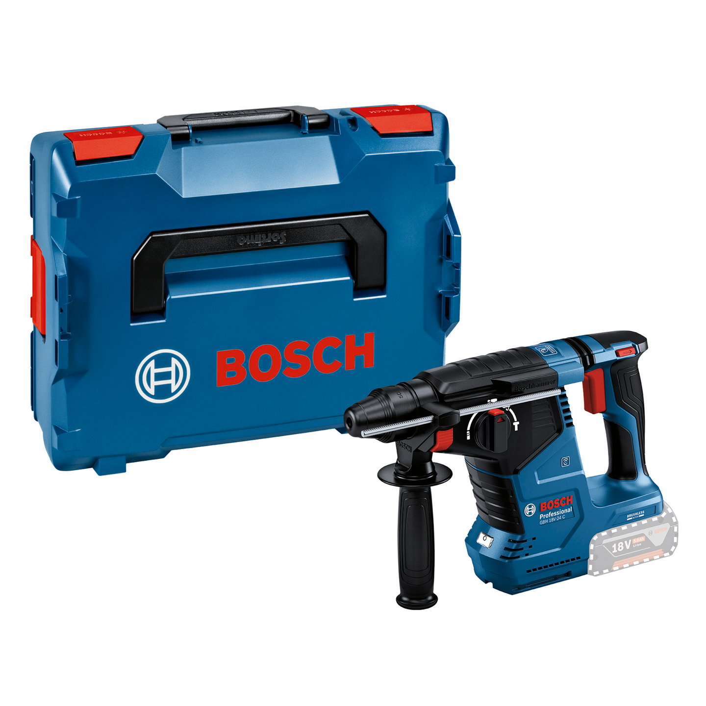 BORRHAMMARE BOSCH GBH 18V-24 C SOLO L-BOXX
