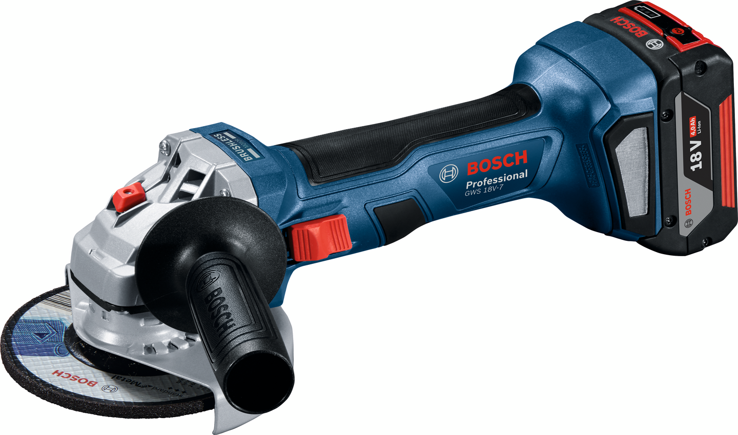 VINKELSLIP BOSCH GWS 18V-7 115MM, SOLO