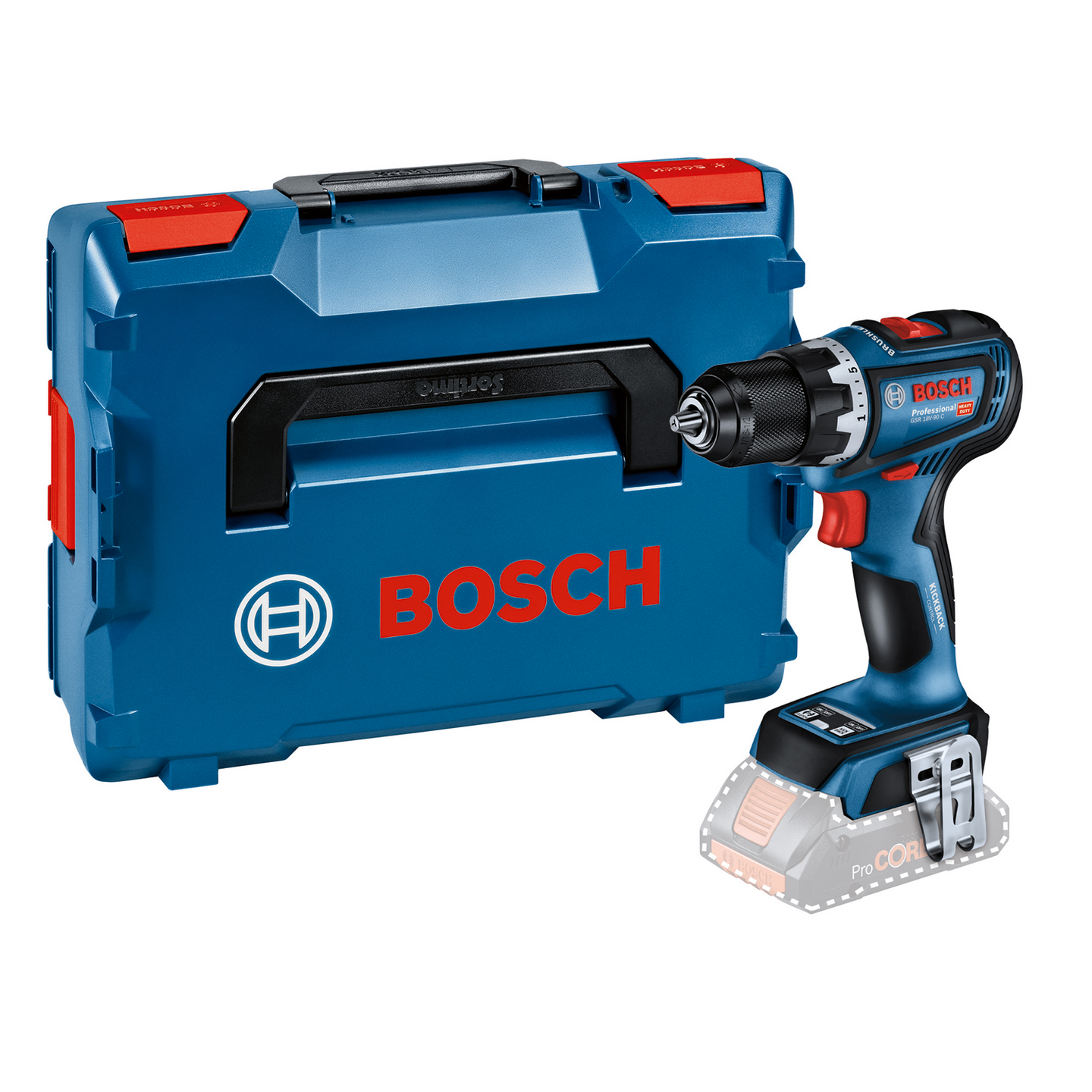 SKRUVDRAGARE BOSCH GSR 18V-90C SOLO L-BOXX