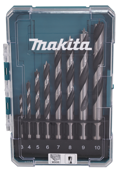 Puuporanteräsarja Makita 8-osaa 3-10mm