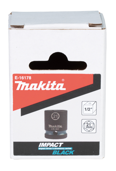 Voimahylsy Makita 1/2" Impact Black 21x38mm