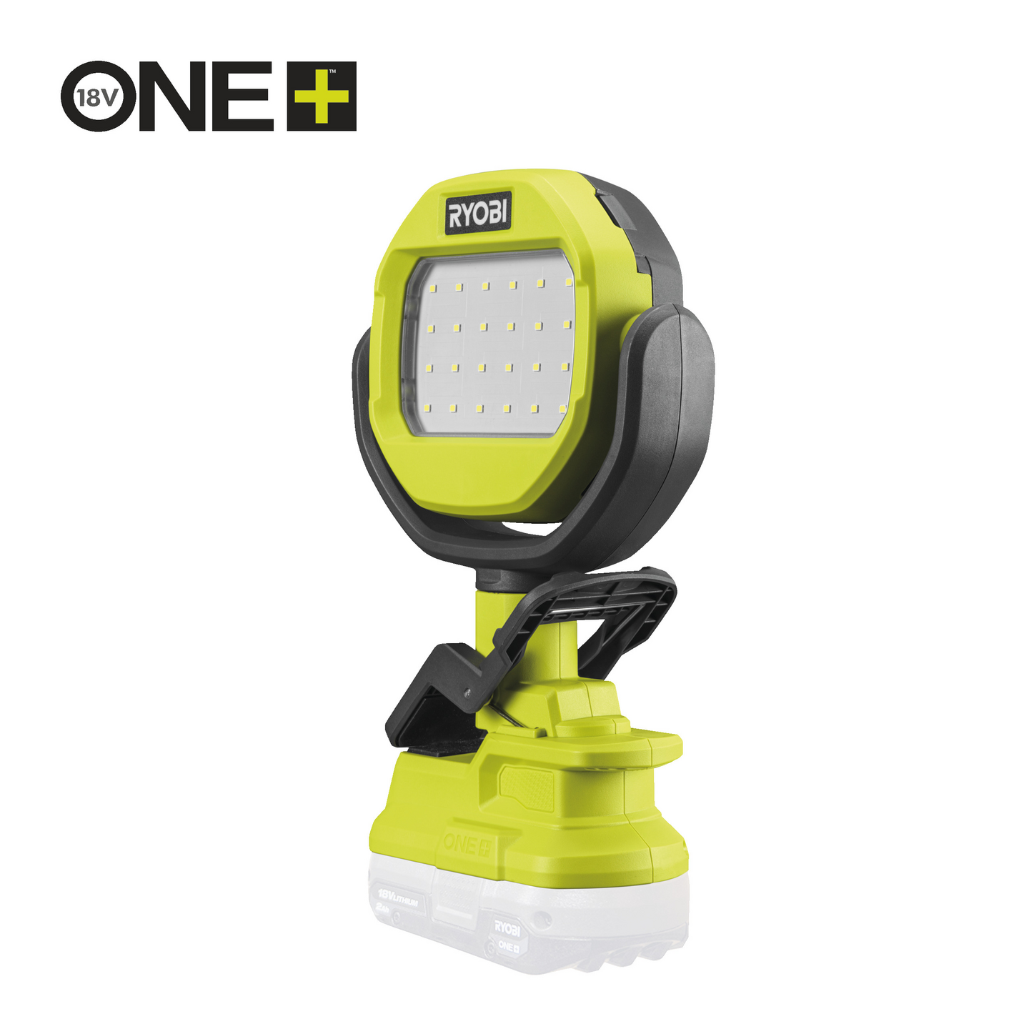 LED-LAMPA RYOBI MED KLÄMMA RLCL18-0 ONE+ ENDAST MASKIN