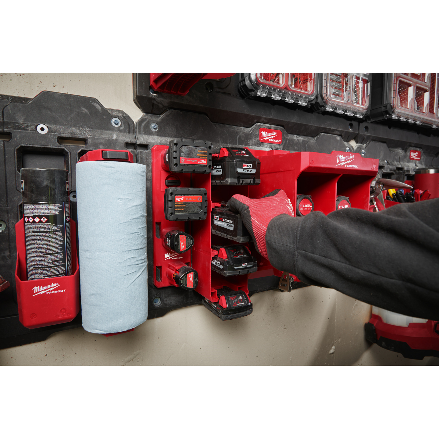 BATTERIHÅLLARE MILWAUKEE M18 PACKOUT