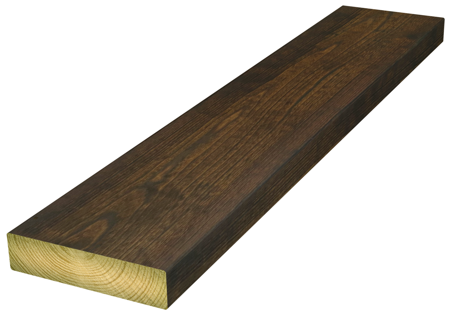 Terrassebord 28x120x4800 Furu Royalimpregnert Brun - Moelven