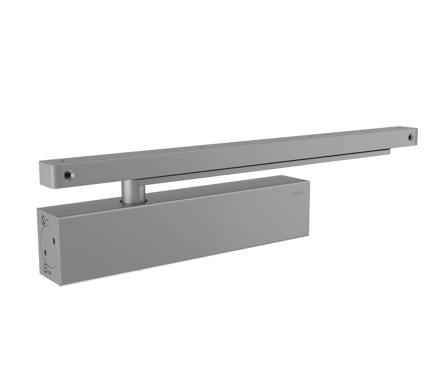 DØRLUKKER 500 KOMPL GLIDEARM SØLV