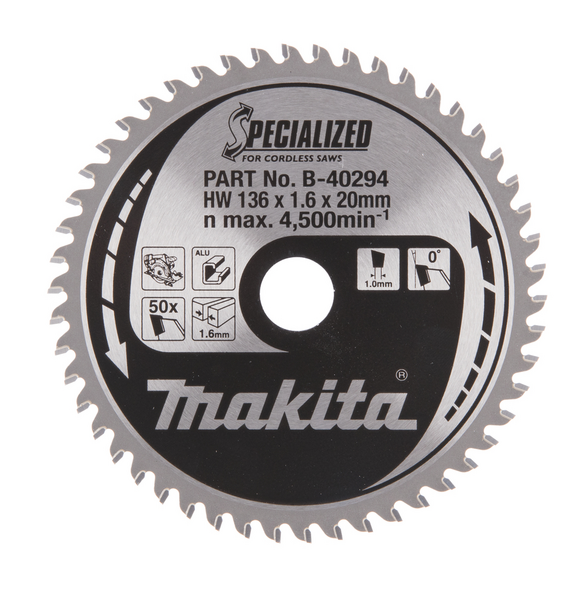 SÅGKLINGA MAKITA HM 136X20X1,6 Z-50, 136X20X1,6MM Z-50