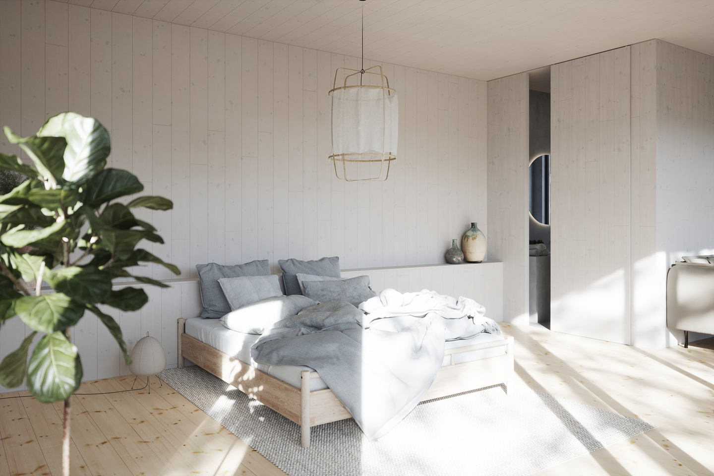 PANEL NORRLANDS TRÄ SLÄTSPONT PUTSAD, SUPERLASYR VIT 8% 15X143