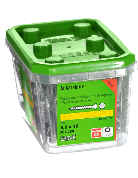 ANKARSKRUV CORRSEAL 5X40  250 TX20 FIBERCUT