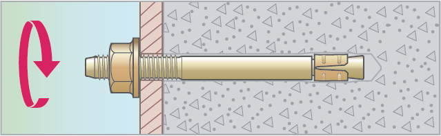 EXPANDER FZV M8X50 100ST GOLDEN ANCHOR