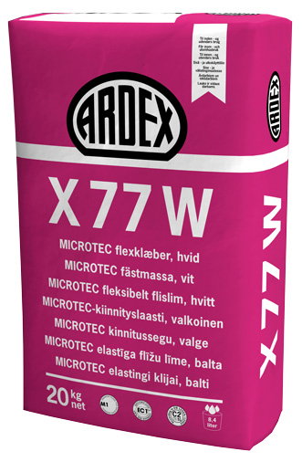 ARDEX KAKELFIX X77W VIT 20KG LAGRINGSTID 12MÅN ARDEX
