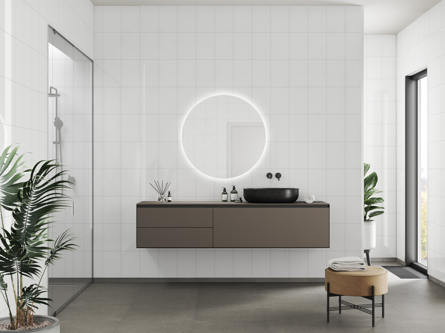 Sisustuslevy Fibo 3091-LM2030 HG Denver White Tall Panels 60x302cm