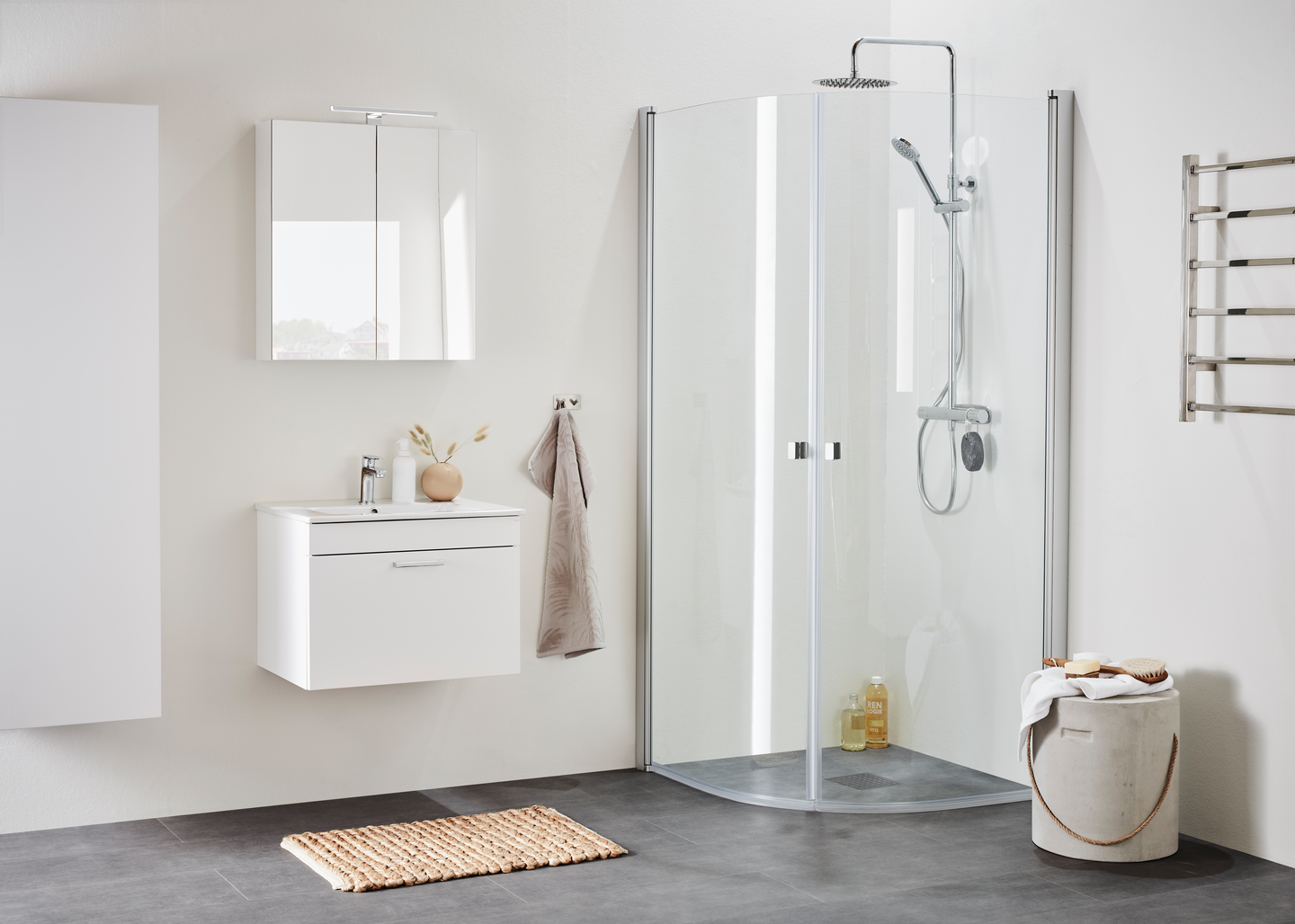 TVÄTTSTÄLLSSKÅP HAFA GO COMP 600 M VIT