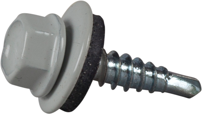 FARMARSKRUV ESSVE BORRSPETS SEXKANTS HUVUD M BRICKA LGRÅ 4,8X20 250