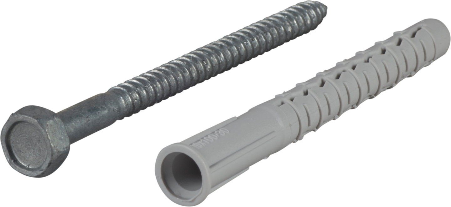 FASADPLUGG GXL 10X100 HEX FZV 50ST INKL SKRUV