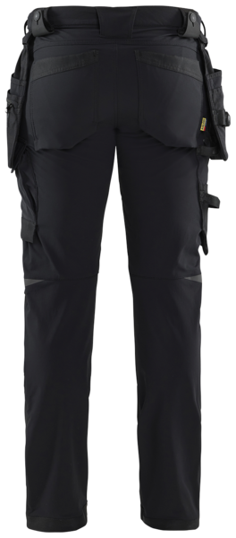 HANTVERKSBYXA BLÅKLÄDER 1720 1645, 4-VÄGSSTRETCH SVART C52