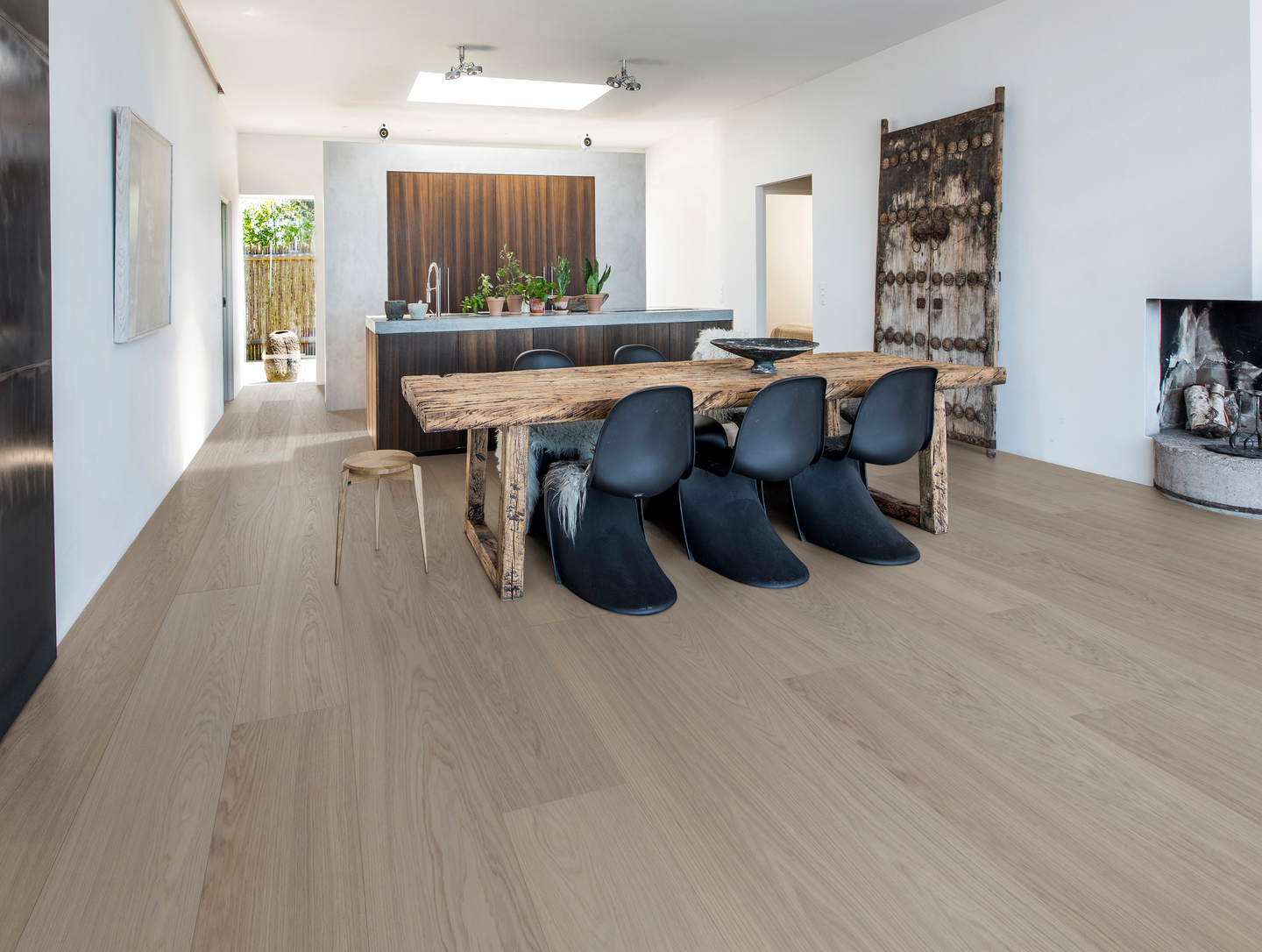 Kovetettu puulattia tammi Gryby 3.0 XXL Earth Grey mattalakka KL33