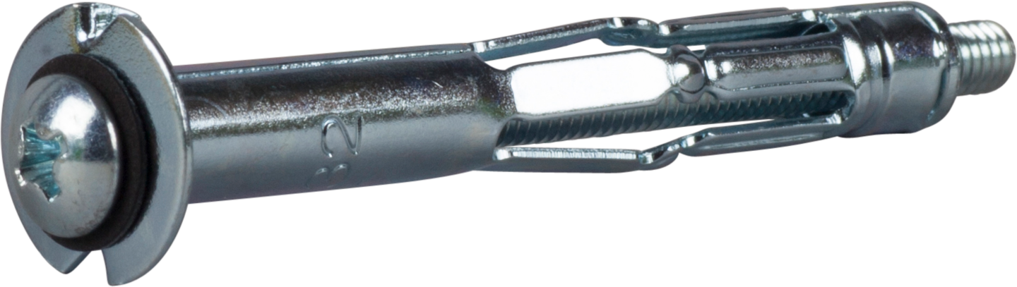 METALLEXPANDER SAM FÖR DUBBELGIPS MED SKRUV M4 4ST