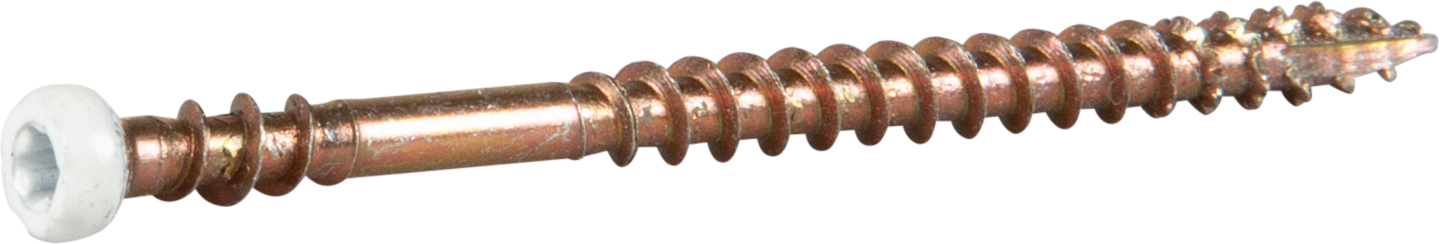 SOCKELSKRUV VIT 3,9X57 250ST TRÄ/STÅLREGEL