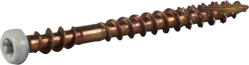 SOCKELSKRUV VIT 3,9X42 400ST TRÄ/STÅLREGEL