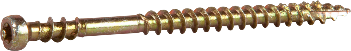 SOCKELSKRUV GULD 3,9X57 250ST TRÄ/STÅLREGEL