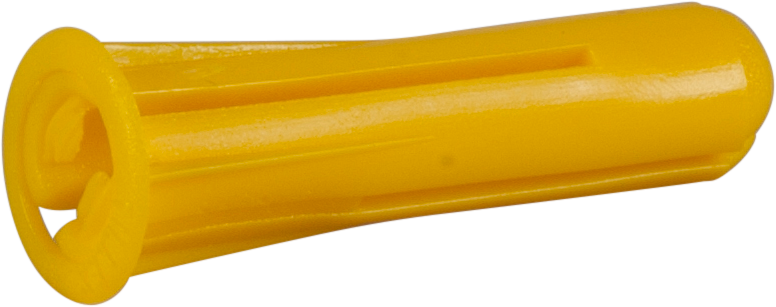 PLASTPLUGG GUL 100ST 5,5X25MM