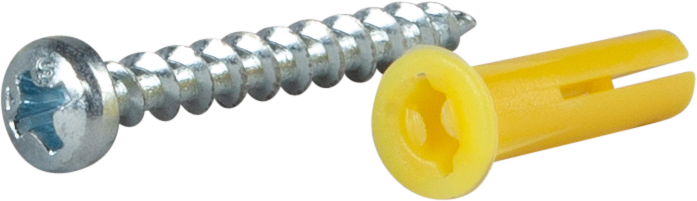 SKRUV ESSVE MED PLASTPLUGG GUL 4,2X35 10ST