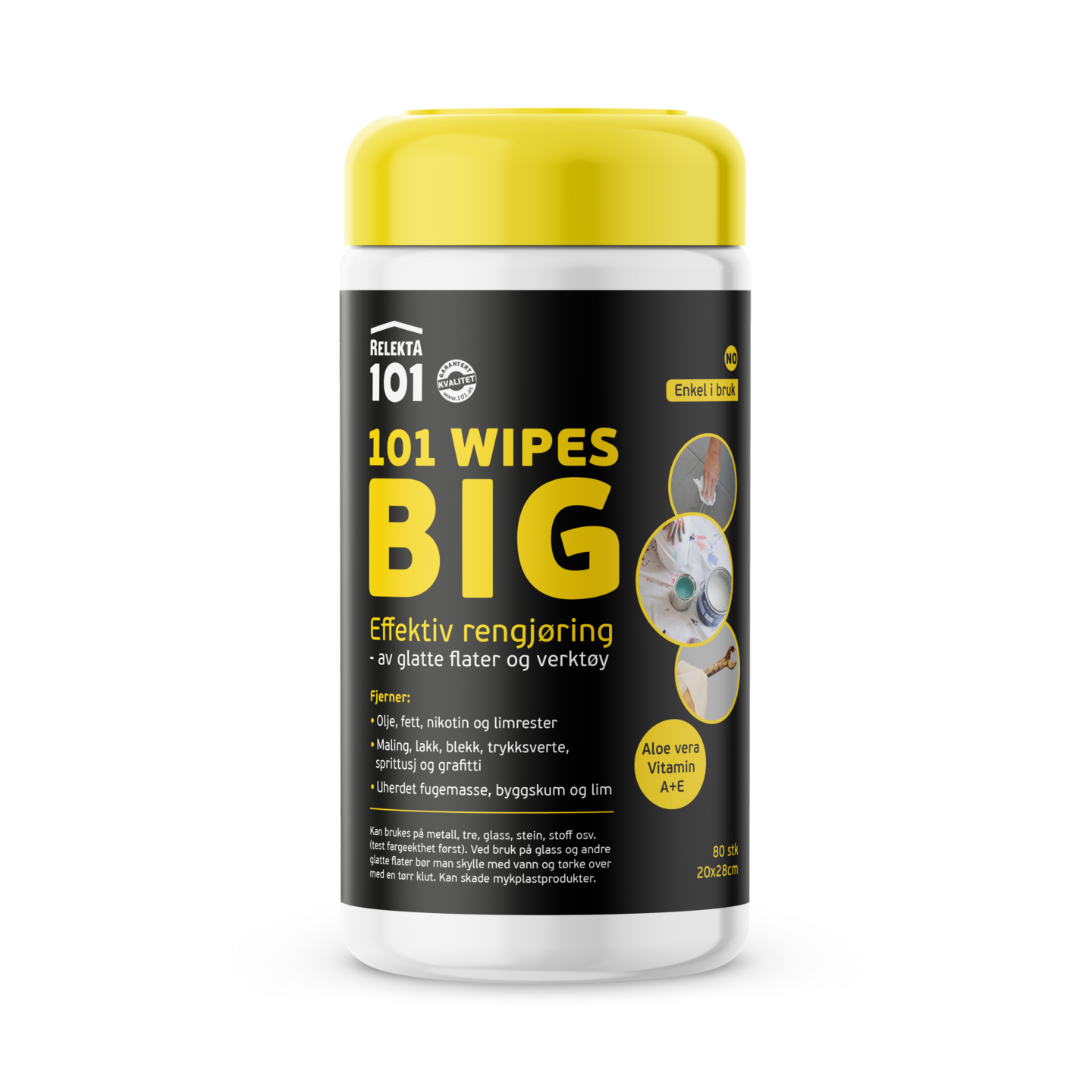 VÅTSERVIETTER WIPES 101 BIG