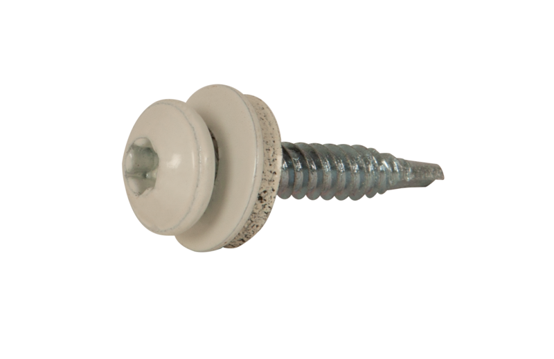 MONTAGESKRUV M RFR BRICKA VIT RAL9010 TX20 4,2X25 100ST