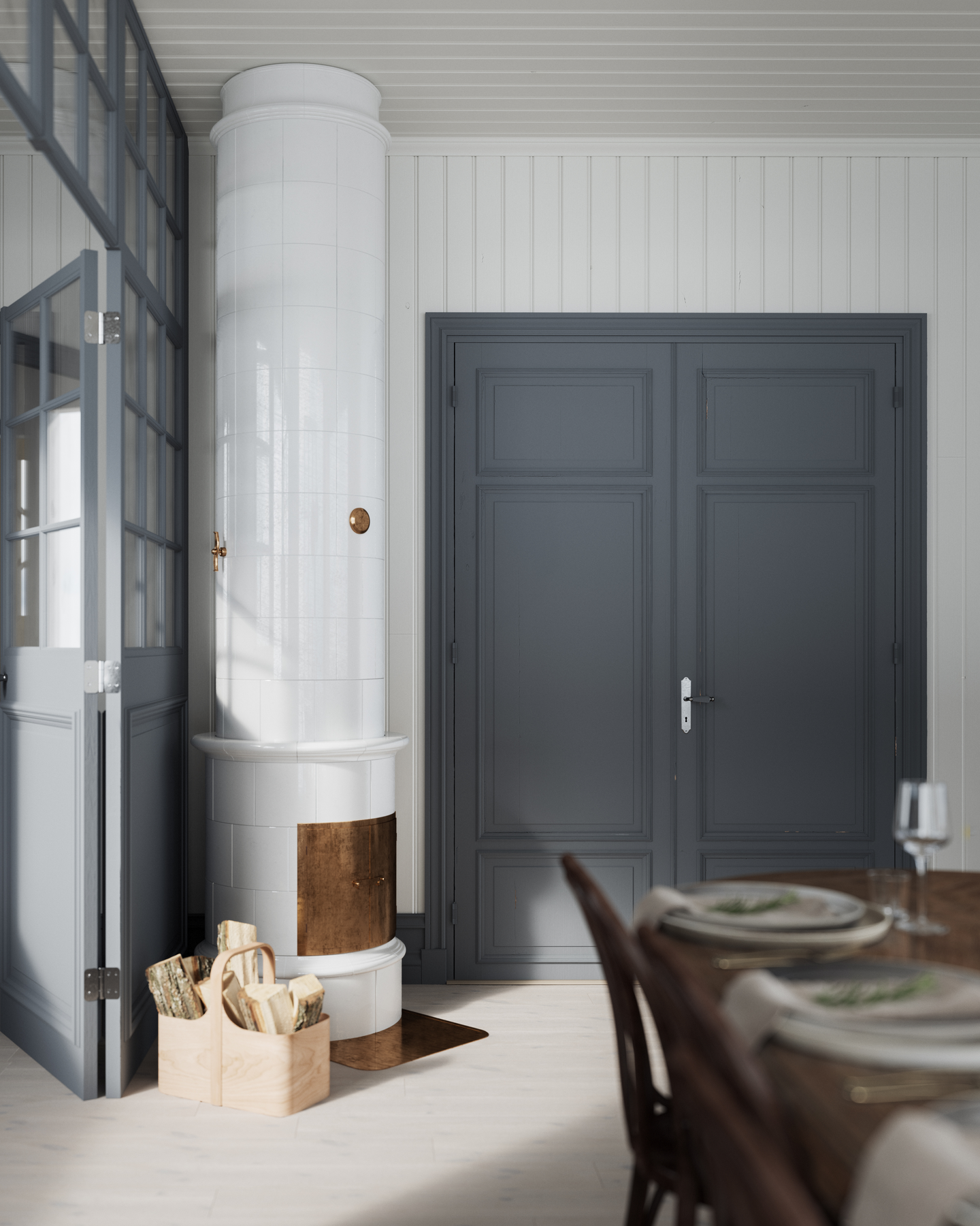 PÄRLSPONT NORRLANDS TRÄ 15X95X3600 PUTSAD, MÅLAD VIT S0502Y 8%