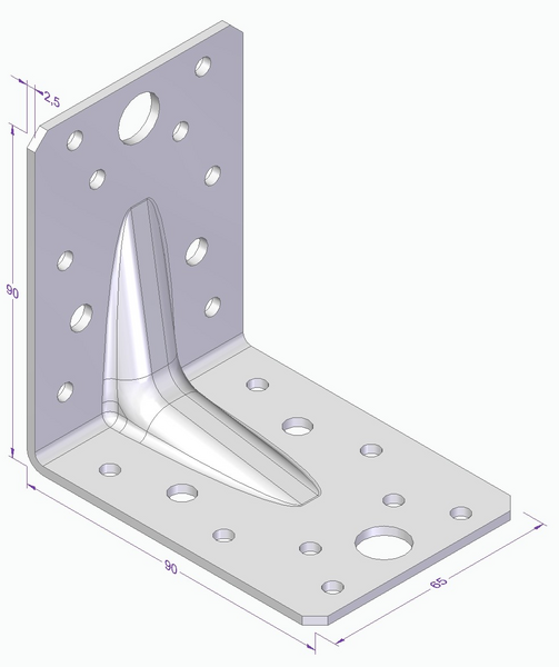 VINKEL ESSVE MF A4 90X90X65X2,5