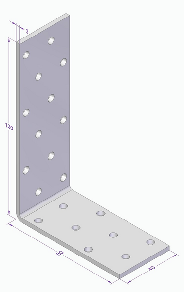 VINKEL ESSVE 120X80X40X3,0
