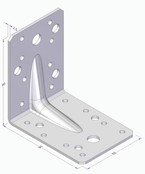 VINKEL ESSVE MF CE 90X90X65X2,5