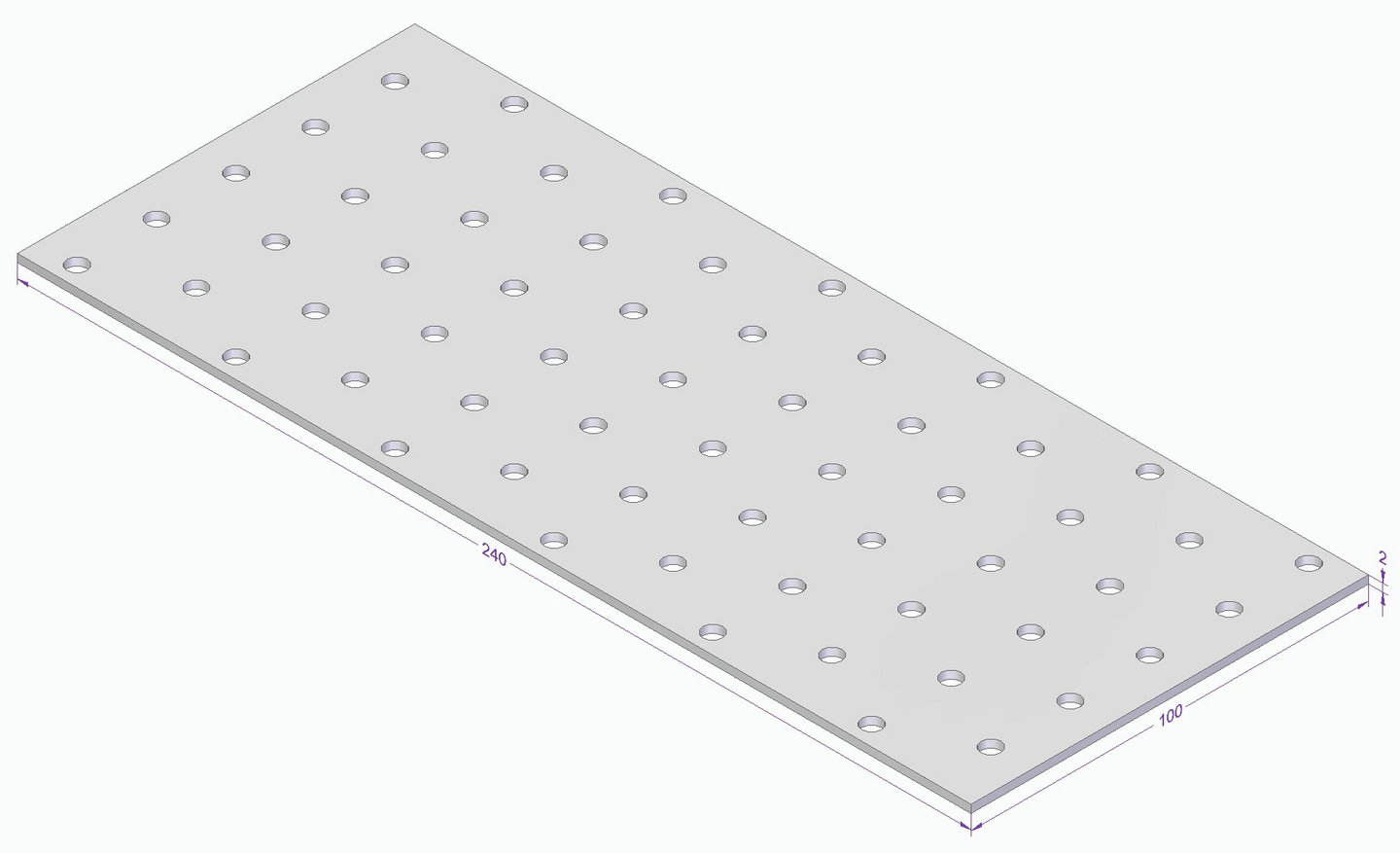 HÅLPLATTA ESSVE CE 240X100X2,0