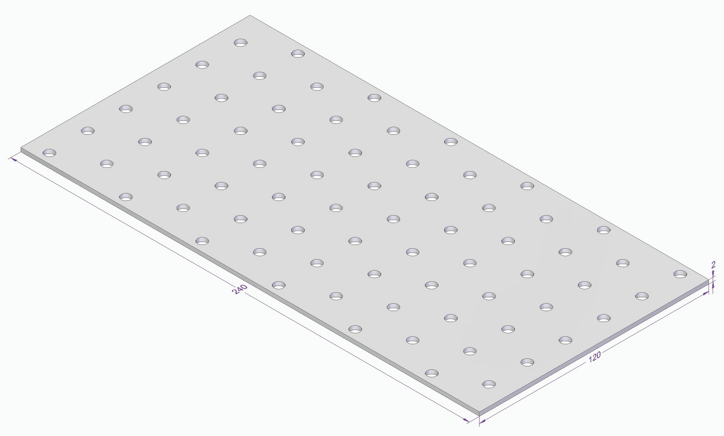 HÅLPLATTA ESSVE CE 240X120X2,0