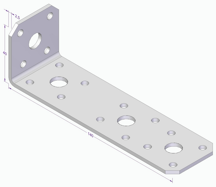 VINKEL ESSVE CE 140X40X40X2,5