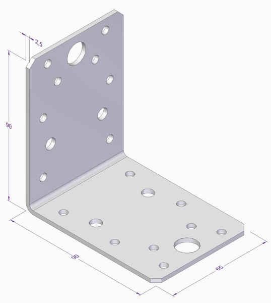 VINKEL ESSVE CE 90X90X65X2,5