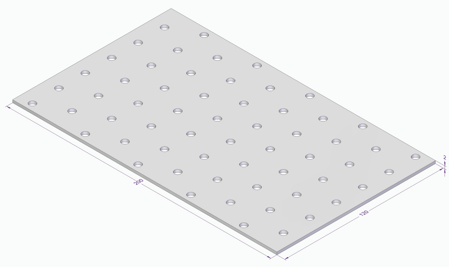 HÅLPLATTA ESSVE CE 200X120X2,0