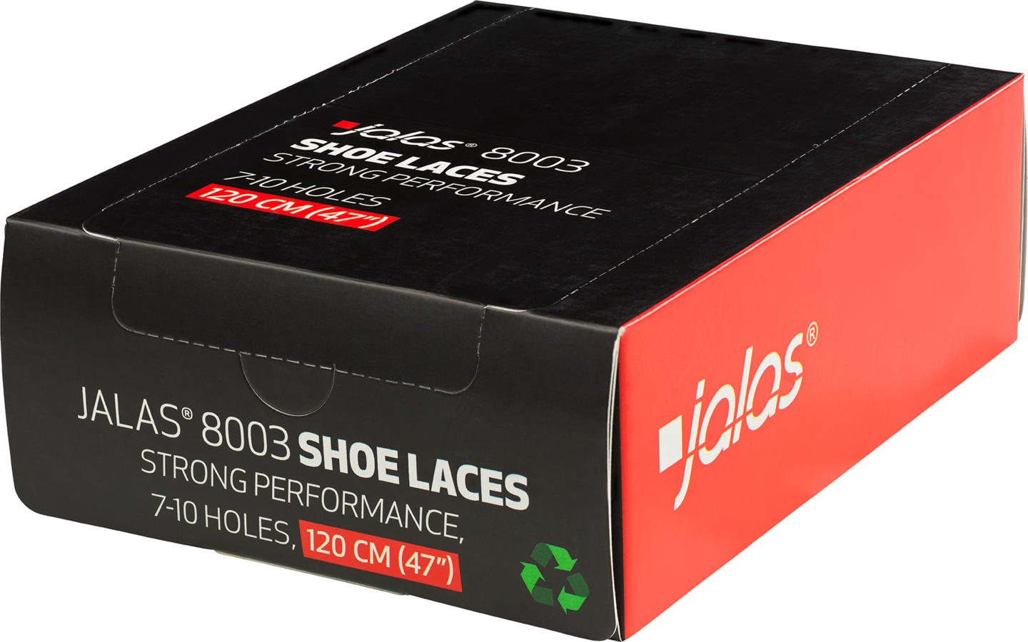 SKOSNÖRE JALAS 8003 SVART 100CM