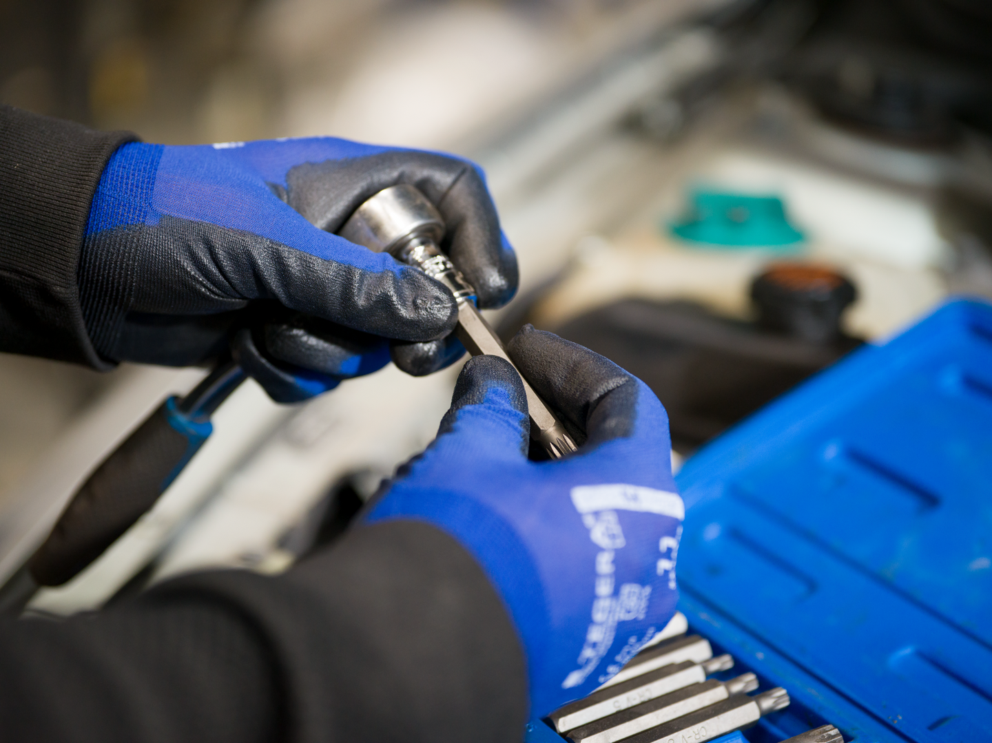 HANDSKE 777 SYNTET DOPPAD 11 TEGERA NYLON HANDFLATEDOPPAD