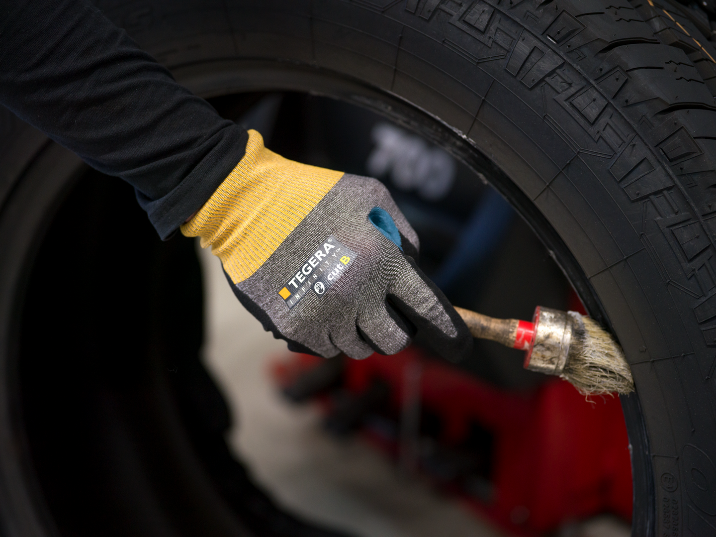 HANDSKE 8805R TEGERA SYNTETDOPPAD STL 10